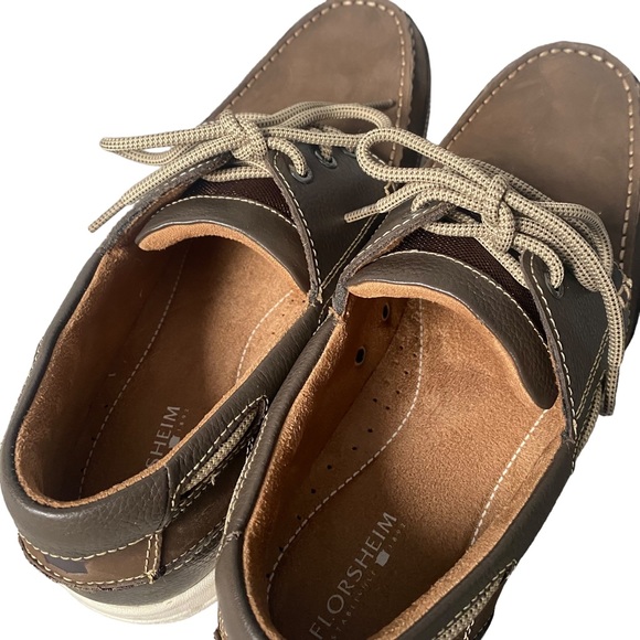 Florsheim Brown Lakeside Moc Toe Oxfords 10.5 - Picture 9 of 16
